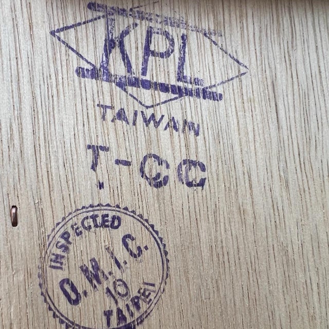 Vintage Maple Colonial-Style Dresser & Mirror by KPL (1970s, Taiwan) For Sale - Image 11 of 11