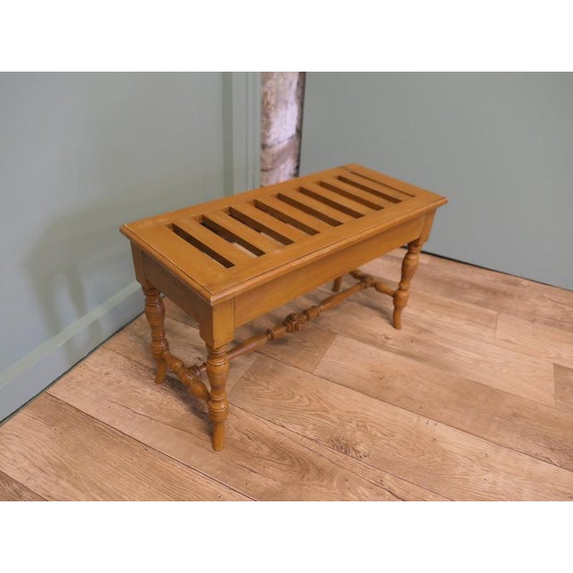 Arts and Crafts Golden Oak Luggage Rack, 1880 For Sale - Image 3 of 7