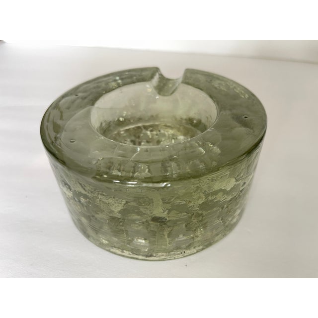 Glass Large 1960's German Sculptural Glass Ashtray For Sale - Image 7 of 12