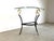Metal Vintage Brass Swan Console Table in the style of Maison Jansen, 1980s For Sale - Image 7 of 12
