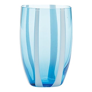 Gessato Tumbler (Set of 2) - Aquamarine For Sale