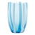 Gessato Tumbler (Set of 2) - Aquamarine For Sale
