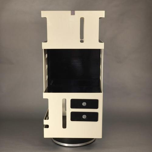 Double-Sided Rotating Bar Cabinet in the style of Gio Colombo, 1960s For Sale - Image 12 of 12