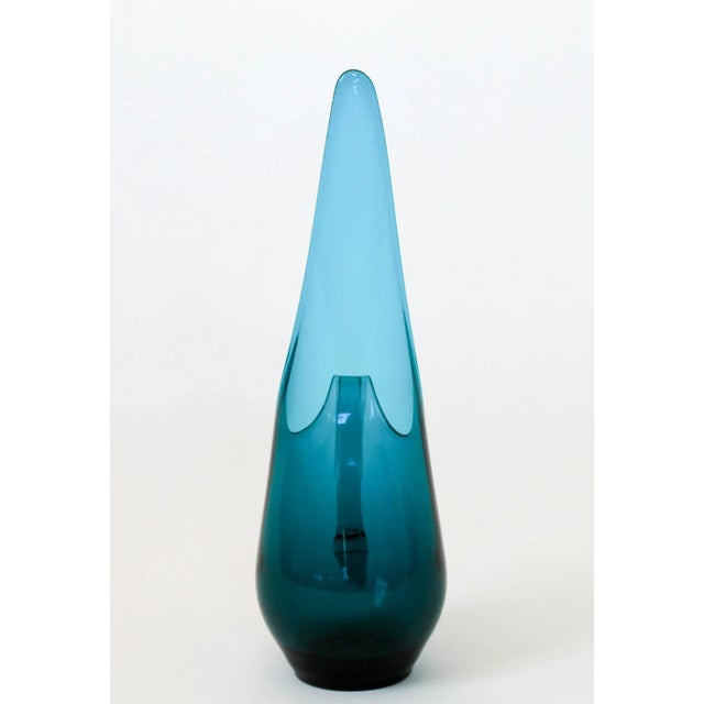 Mid 20th Century Mid-Century Blue Viking Glass Pitcher For Sale - Image 5 of 13
