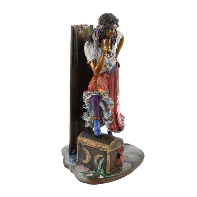Metal Isaac Maimon Limited Edition Bronze Sculpture “Gypsy” 33/150, Signed For Sale - Image 7 of 9