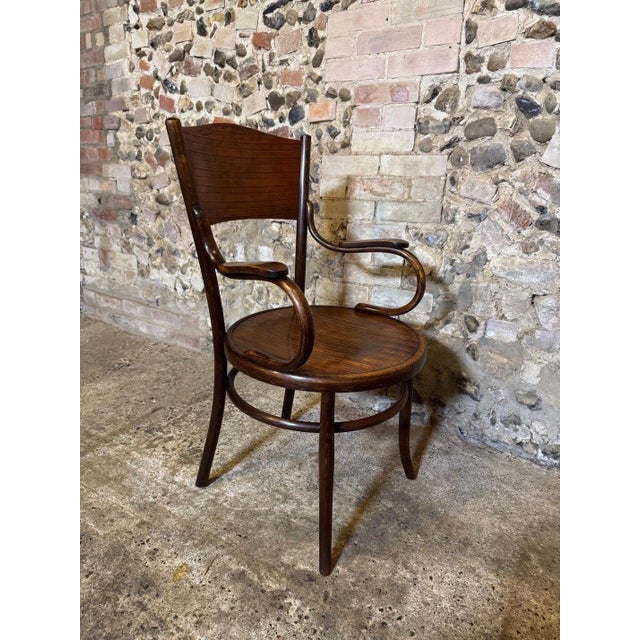 Antique Bentwood Armchair by Fischel, 1890s For Sale - Image 16 of 18