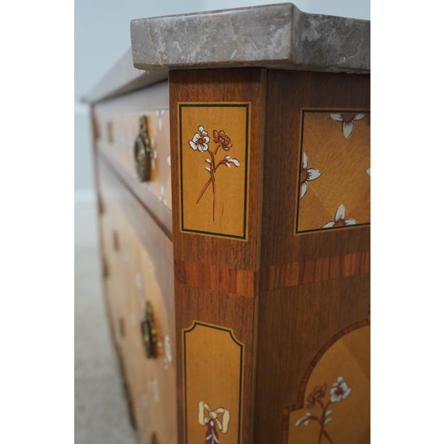 Ej Victor Italian Neoclassical Paint Decorated Satinwood Chest For Sale - Image 15 of 18