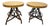 Late 20th Century Pair of Adirondack Twig Side Tables With Rustic Bentwood Bases For Sale