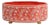 Williamsburg for Port 68 Floral Vine Scallop Footed Oval Planter, Coral For Sale