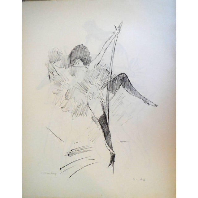 Marcel Vertès, Cabaret Dancer (ala Toulouse Lautrec) For Sale