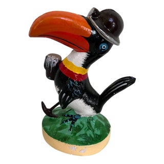 Vintage Cast Iron Statue Guinness Toucan in the style of John Gilroy For Sale
