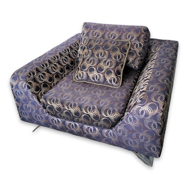 Pair Thayer Coggin Lounge Chairs by Stanley Jay Friedman Model 1167-103 44" For Sale In San Francisco - Image 6 of 12