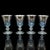 This is a charming set of 8 vintage wine goblets. An Italian, handmade wine glass collection, dating to the late 20th...