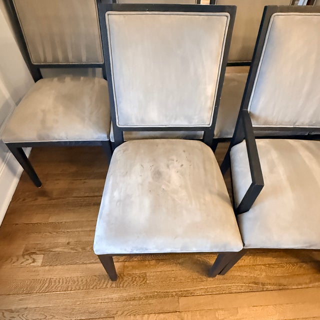 Set of 10 Rh French Contemporary Leather Dining Chairs For Sale In Washington DC - Image 6 of 10