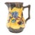 Antique Majolica Floral & Leaf Pitcher For Sale