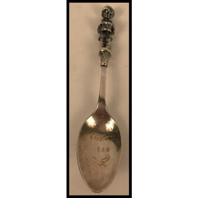 Reed & Barton annual Children of Christmas collector's spoon. Silverplated Little Drummer Boy, copyrighted by Reed &...