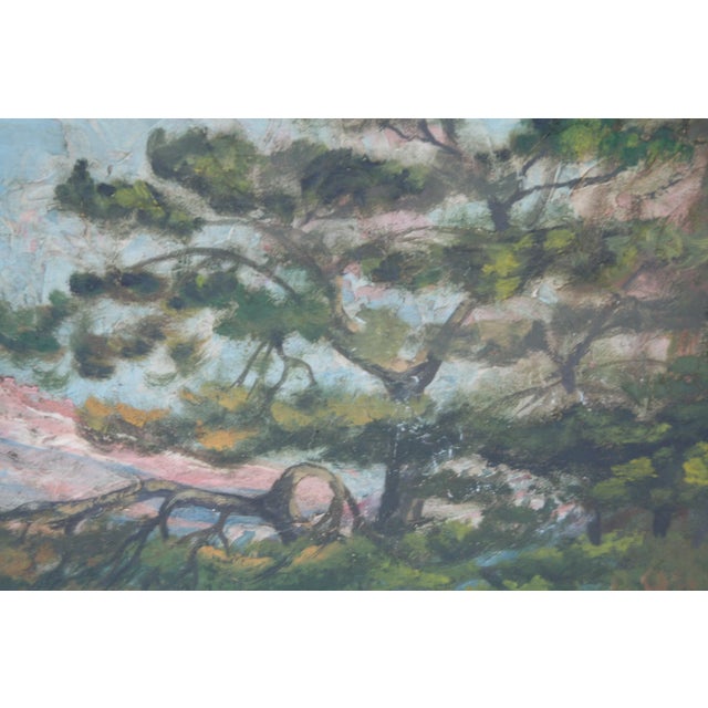 Italian Villa, Vintage Oil Painting For Sale - Image 4 of 8