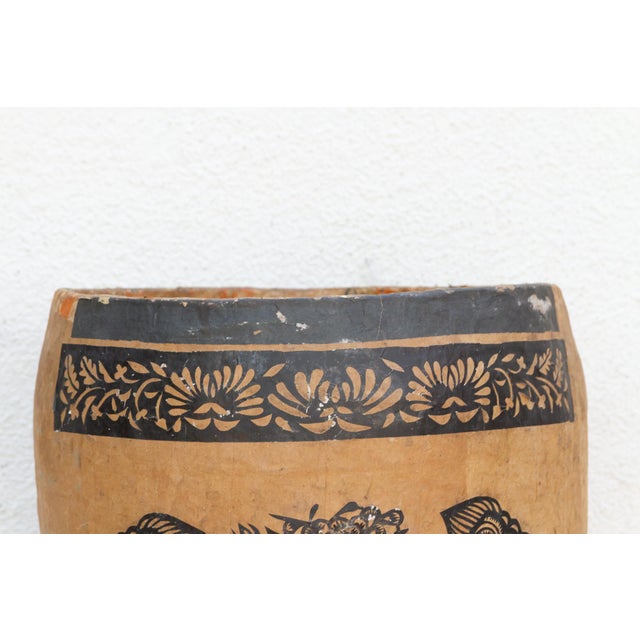 Paper Mythical Guardian Paper Maché Basket For Sale - Image 7 of 12