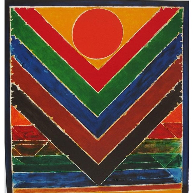 Modern Sayed Haider Raza, Tree and Bindu, Original Lithograph For Sale - Image 3 of 7