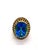 Bochic “Orient” Vintage Yellow Sapphire & Blue Topaz Ring Set 18 K Gold & Silver Natural Blue Topaz 12.00 Carat Natural...