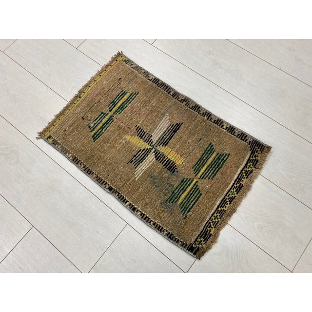 Handmade wool carpet in Turkish Anatolia , Vintage Oushak Rug,Turkish Vintage Anatolian Rug, Handmade wool Rug . One Of...