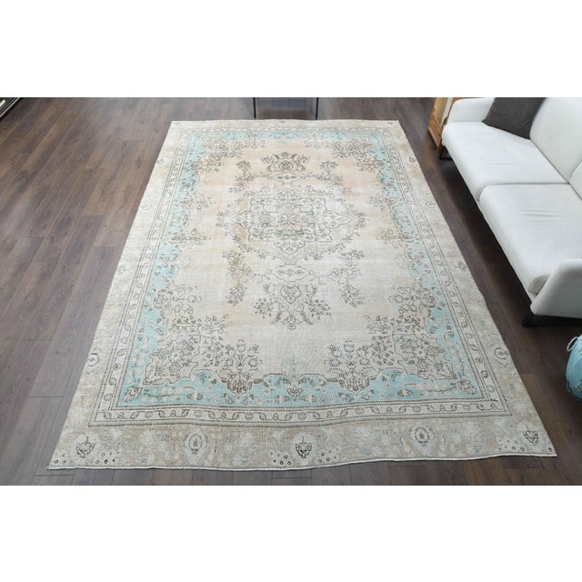 Vintage Persian Hand-Knotted area rug is a semi-antique vintage area rug. The '70s Eastern region of Anatolian's unique...