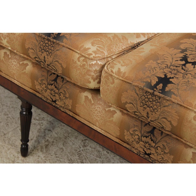 Antique Federal Style Mahogany Frame Sofa For Sale - Image 11 of 18