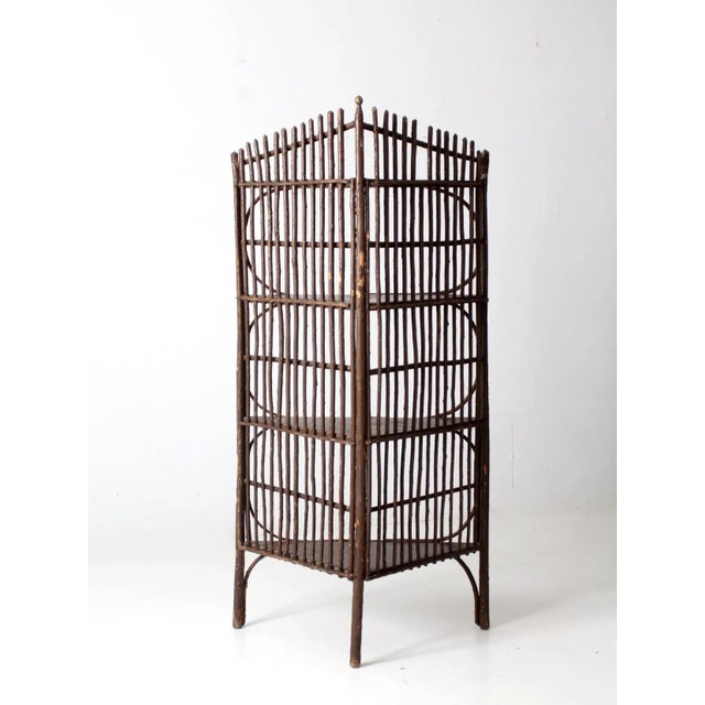 Antique Rustic Twig Corner Shelf For Sale - Image 6 of 10