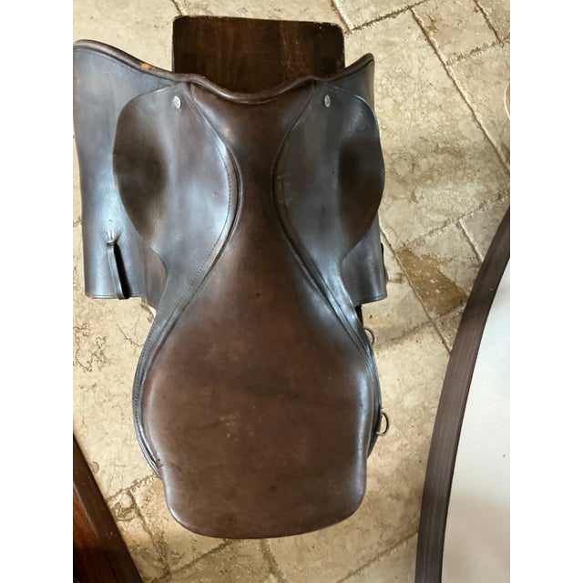 Brown Vintage Hartley English Saddle For Sale - Image 8 of 12