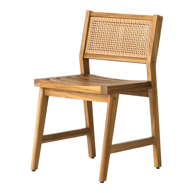 Four Hands Merit Outdoor Dining Chair, Natural Teak For Sale