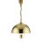 Vintage Pendant Lamp in Polished Brass by Florian Schulz, 1970s For Sale - Image 4 of 7