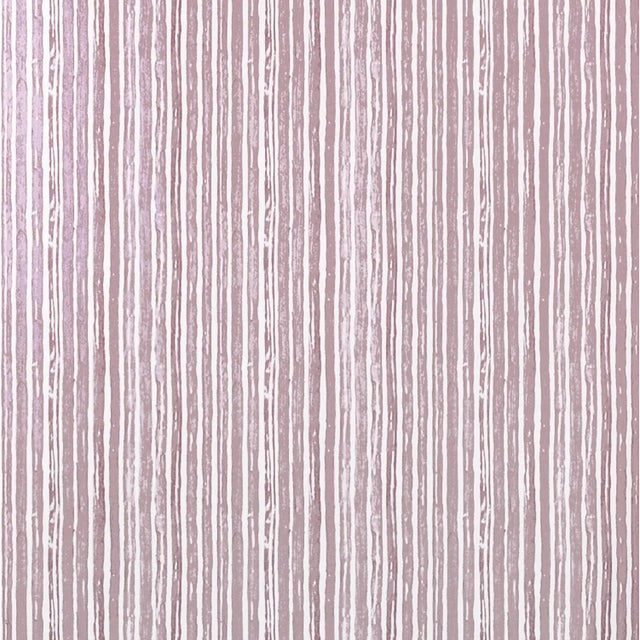 Lee Jofa Carrier & Company for Lee Jofa Benson Stripe Wallpaper, Lavender For Sale - Image 4 of 4
