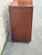 Mid Century Walnut Bar Cabinet With Sliding Top Extension and Cane Doors For Sale - Image 9 of 12