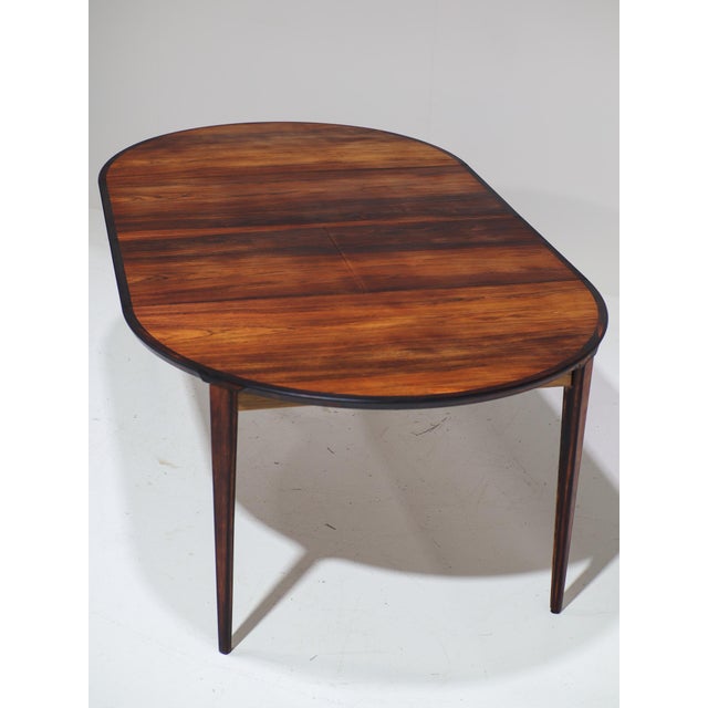 Round Extendable Dining Table in Rosewood by Henry Rosengren Hansen for Brande Møbelindustri, 1960s For Sale - Image 14 of 18