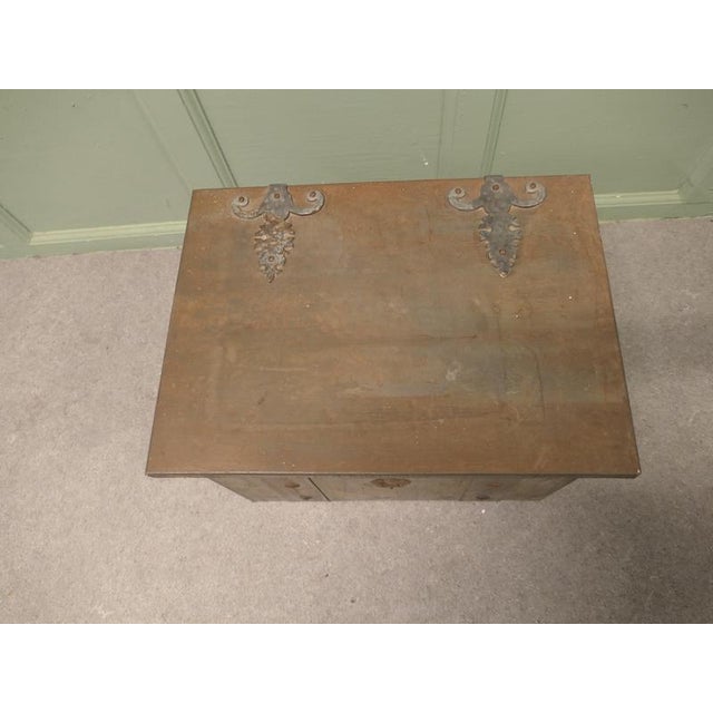 Antique Industrial Chest in Steel, 1890 For Sale - Image 6 of 8