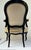 Textile Pair of Antique 19th Century Ebonized French Fauteuils W/Original Needlepoint Upholstery For Sale - Image 7 of 11