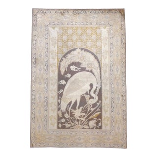 Galerie Shabab Collection Early 20th Century Persian Tabriz Pictorial Rug For Sale