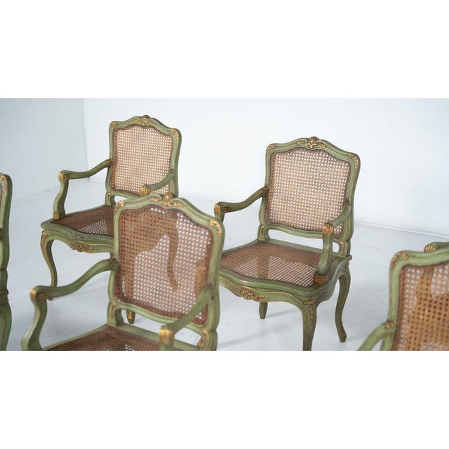 Louis XV Armchairs, Belgium, Set of 6 For Sale - Image 16 of 18