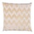 Schumacher Chevron Velvet 20" Pillow in Champagne For Sale
