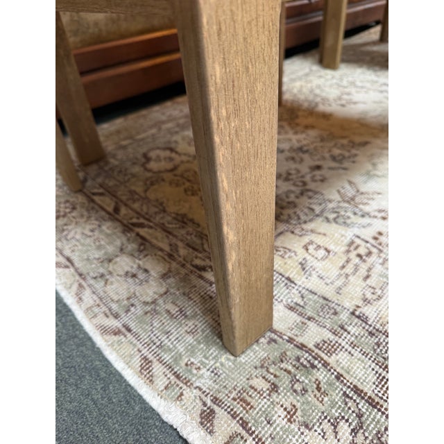 Williams-Sonoma Home Outdoor Teak Wood Arm Chairs, Pair For Sale - Image 9 of 12