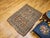 19th Century Vintage Caucasian Kilim Rug, Handwoven Wool, Geometric Stripes, Blue & Ivory, 6' x 8' For Sale - Image 5 of 18