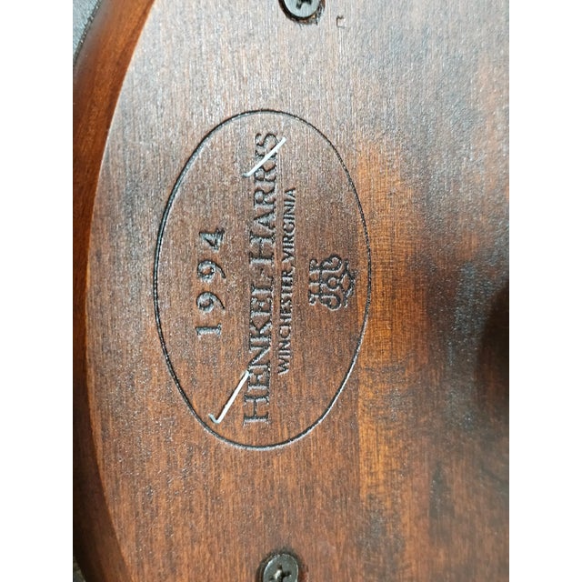 1990s Henkel Harris Wild Black Cherry Ocassional Round Table Made in Virginia For Sale - Image 9 of 10