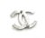 Contemporary Chanel Classic Silver CC Pearl Brooch For Sale - Image 3 of 3