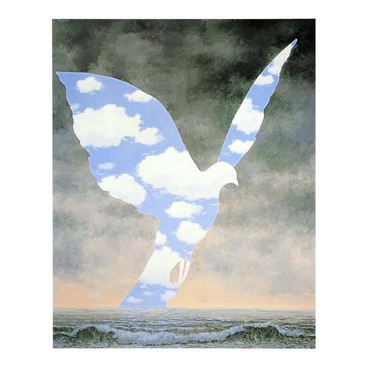 Rene Magritte 'La Grande Famille' Surrealism Blue,Gray Belgium