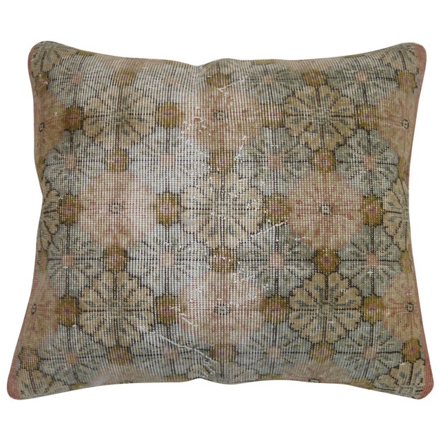 Pillow made from a shabby chic turkish rug. 24'' x 28''