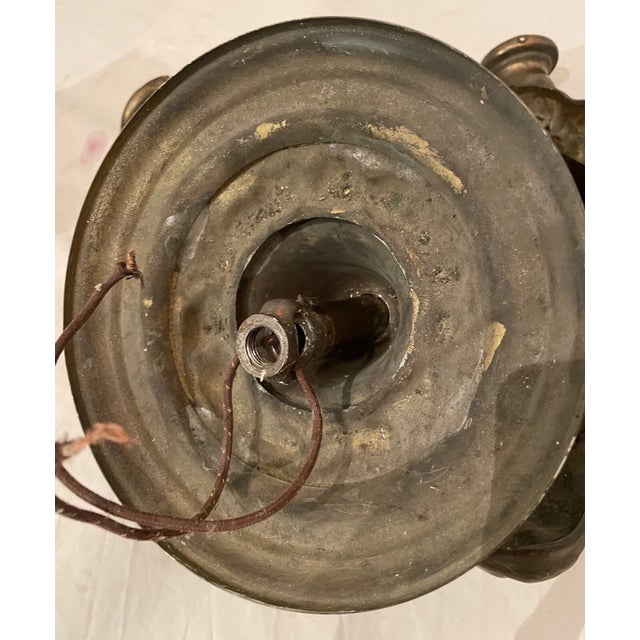 Antique Ornate Heavy Gilt Bronze Fruit Veggie Relief Ceiling Fixture Chandelier For Sale - Image 17 of 17