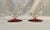 Art Deco 1930s Art Deco Double Candle Holders with Cranberry Base For Sale - Image 3 of 4