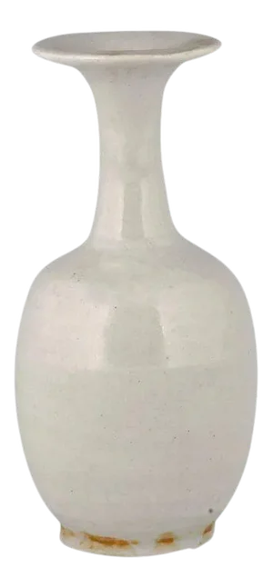 18th Century Chinese Kangxi Monochrome Blanc de Chine Porcelain Vase