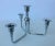 Vintage Mid-Century Chrome Plated Candelabrum For Sale - Image 4 of 10