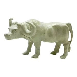Hand-Carved Soapstone Cattle